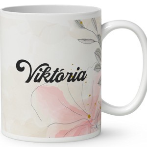 Névvel kérhető - Cuki kávézós katica mintás bögre - otthon & életmód - konyhafelszerelés, tálalás - tálalás - bögre & csésze - Meska.hu