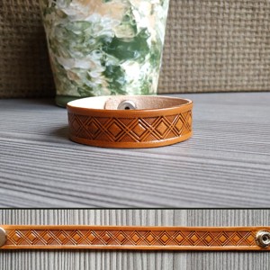 Rombusz sormintás karpánt - ékszer - karkötő - Meska.hu