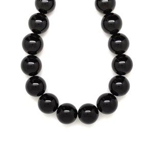 Onix golyó 14-14,5mm ékszerkészítő alapanyag (füzér), Kellékek & szerszámok, Ásvány alapanyag, Ásványfüzér, , MESKA