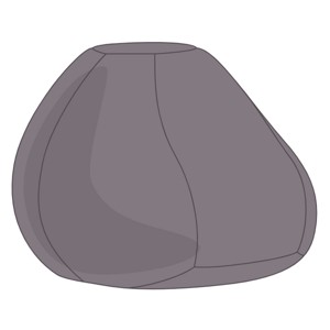 Szürke Babzsák Puff Huzat, Otthon & Életmód, Bútor, Babzsák huzat, Babzsák, , MESKA