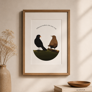 Rigók falikép  - művészet - grafika & illusztráció - digitális - Meska.hu