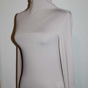 Garbó, puha vékony anyagból, nude / beige színű, varrás nélküli végződések, s/m méret - Meska.hu