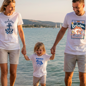 A nyár nekem a Balaton feliratos póló, női, férfi akár gyerek változatban - ruha & divat - férfi ruha - póló - Meska.hu