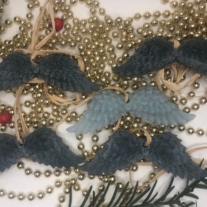 Viaszműves Illatos angyalszárnyak karácsonyfadísz csomag, Karácsony, Karácsonyi lakásdekoráció, Karácsonyfadíszek, Gyertya-, mécseskészítés, MESKA