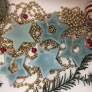 Viaszműves Illatos csillagok karácsonyfadísz csomag - sötét - karácsony - karácsonyi lakásdekoráció - karácsonyfadíszek - Meska.hu