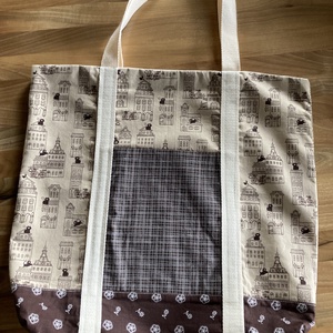 Vászontáska, Táska & Tok, Kézitáska & válltáska, Nagy pakolós táska, Varrás, MESKA