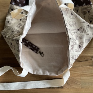 Vászontáska - táska & tok - kézitáska & válltáska - nagy pakolós táska - Meska.hu