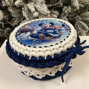 Horgolt ajándék doboz - Meska.hu