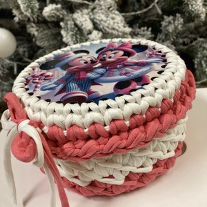 Horgolt ajándék doboz - Meska.hu