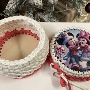 Horgolt ajándék doboz - otthon & életmód - tárolás & rendszerezés - tárolókosár - Meska.hu