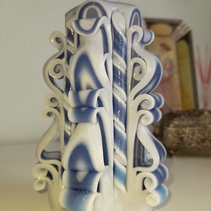 faragott gyertya - otthon & életmód - gyertya, illat, aroma - gyertya - Meska.hu