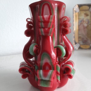 faragott gyertya - otthon & életmód - gyertya, illat, aroma - gyertya - Meska.hu