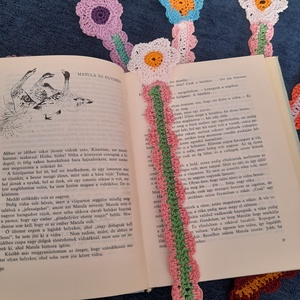 könyvjelző, Könyv & Zene, Könyvjelző, Horgolás, MESKA