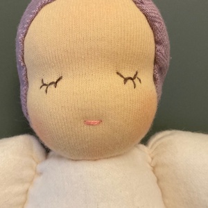 Piskóta baba / Alvó baba - baba - mama - baba játékok - szundikendő, alvóka - Meska.hu