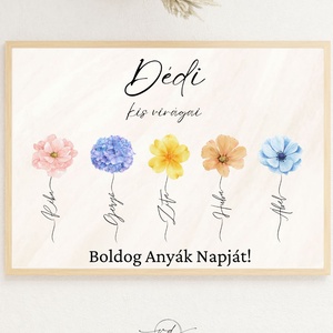 Dédi kis virágai  Egyedi, személyre szabott poszter , Otthon & Életmód, Dekoráció, Kép & Falikép, Poszter, Fotó, grafika, rajz, illusztráció, MESKA