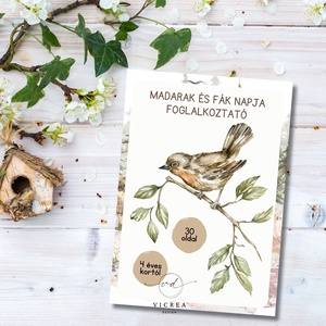 Madarak és fák napja  foglalkoztató ovisoknak (46 éveseknek) 30 oldal - Meska.hu