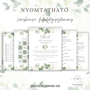 Lánybúcsú feladatok, játékok, névre szóló idézés, oklevél és fogadalom - esküvő - lánybúcsú - Meska.hu