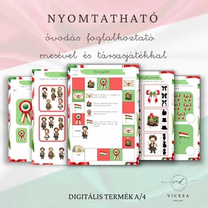 Március 15-i teljes élménycsomag 4�12 éveseknek - játék & sport - készségfejlesztő és logikai játék - oktató játékok - Meska.hu