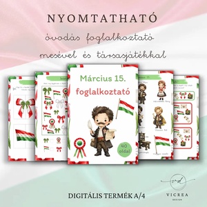Március 15-i teljes élménycsomag 4�12 éveseknek - játék & sport - készségfejlesztő és logikai játék - oktató játékok - Meska.hu