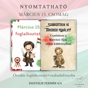 Március 15-i teljes élménycsomag 4�12 éveseknek, Játék & Sport, Készségfejlesztő és Logikai játék, Oktató játékok, Fotó, grafika, rajz, illusztráció, MESKA