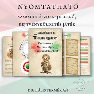 Március 15-i teljes élménycsomag 4�12 éveseknek - játék & sport - készségfejlesztő és logikai játék - oktató játékok - Meska.hu