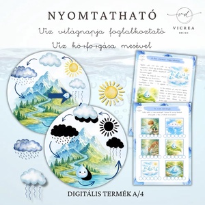 Víz világnapja � Nyomtatható óvodás foglalkoztató (40 oldal) - játék & sport - készségfejlesztő és logikai játék - oktató játékok - Meska.hu