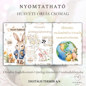Húsvéti ÓRIÁS csomag � szabadulószoba + foglalkoztató + játékgyűjtemény (nyomtatható PDF) �� - Meska.hu