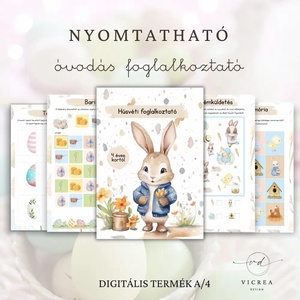 Húsvéti ÓRIÁS csomag � szabadulószoba + foglalkoztató + játékgyűjtemény (nyomtatható PDF) �� - játék & sport - készségfejlesztő és logikai játék - oktató játékok - Meska.hu