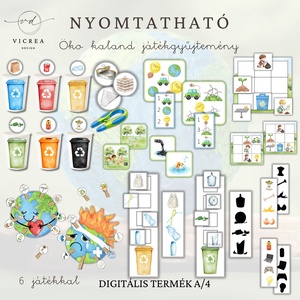 Öko kaland CSOMAG � környezetvédelem és fenntarthatóság játékosan (4�7 éveseknek) - játék & sport - készségfejlesztő és logikai játék - oktató játékok - Meska.hu