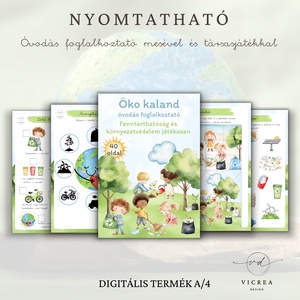 Öko kaland CSOMAG � környezetvédelem és fenntarthatóság játékosan (4�7 éveseknek) - játék & sport - készségfejlesztő és logikai játék - oktató játékok - Meska.hu