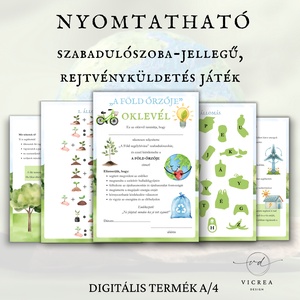 A Föld segélyhívása � nyomtatható szabadulószoba játék (9�12 éveseknek) - játék & sport - készségfejlesztő és logikai játék - oktató játékok - Meska.hu