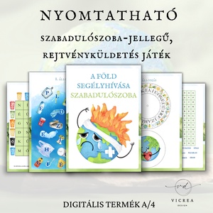NYOMTATHATÓ ÖKO KALAND ÓRIÁS CSOMAG � környezetvédelem játékosan 4�12 éveseknek - játék & sport - készségfejlesztő és logikai játék - oktató játékok - Meska.hu