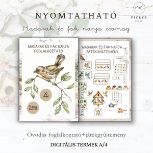 ? Madarak és fák napja csomag (4–7 éveseknek) foglalkoztató + játékgyűjtemény, Játék & Sport, Készségfejlesztő és Logikai játék, Oktató játékok, Fotó, grafika, rajz, illusztráció, ? Madarak és fák napja csomag (4–7 éveseknek)
Nyomtatható 30 oldalas Foglalkoztató +  6 fejlesztő j..., MESKA
