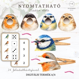 � Madarak és fák napja csomag (4�7 éveseknek) foglalkoztató + játékgyűjtemény - játék & sport - készségfejlesztő és logikai játék - oktató játékok - Meska.hu