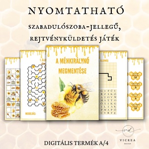 � Méhecskés óriás fejlesztő csomag gyerekeknek � foglalkoztató + nyomtatható játékok + szabadulószoba - játék & sport - készségfejlesztő és logikai játék - oktató játékok - Meska.hu