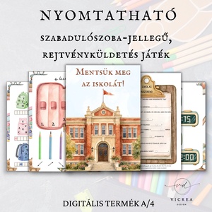 Mentsük meg az iskolát! � Nyomtatható szabadulószoba-jellegű játék 9�12 éves gyerekeknek - Meska.hu