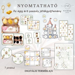 � Az égig érő paszuly népmesés óvodás csomag � foglalkoztató és nyomtatható játékgyűjtemény 3�7 éveseknek - játék & sport - készségfejlesztő és logikai játék - oktató játékok - Meska.hu
