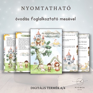 � Az égig érő paszuly népmesés óvodás csomag � foglalkoztató és nyomtatható játékgyűjtemény 3�7 éveseknek - játék & sport - készségfejlesztő és logikai játék - oktató játékok - Meska.hu
