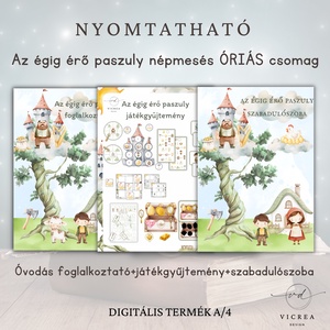 � Az égig érő paszuly népmesés ÓRIÁS csomag � foglalkoztató, játékgyűjtemény és szabadulószoba - Meska.hu
