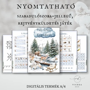 Téli erdő teljes fejlesztő csomag gyerekeknek (3�11 év) - játék & sport - készségfejlesztő és logikai játék - oktató játékok - Meska.hu