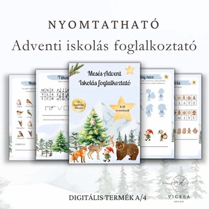 Mesés Advent Mesekalendárium + 24 iskolásoknak való kódfejtős feladat (8�10 éveseknek) - Meska.hu