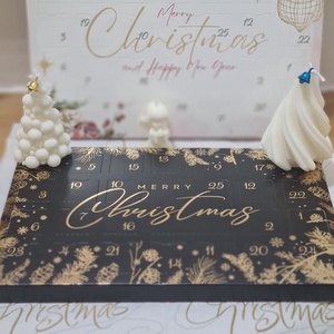 Adventi illatviasz kalendárium , Karácsony, Karácsonyi lakásdekoráció, Karácsonyi illatgyertya, mécses, Gyertya-, mécseskészítés, MESKA