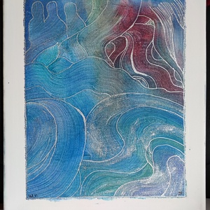 Atlantisz - akrilfestmény - művészet - festmény - akril - Meska.hu