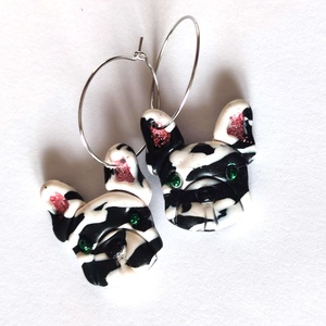 FranciBulldog Szerelem fülbevaló - ékszer - fülbevaló - lógó fülbevaló - Meska.hu