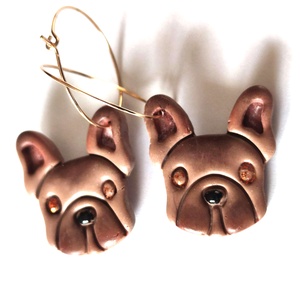 FranciBulldog Szerelem fülbevaló - ékszer - fülbevaló - lógó fülbevaló - Meska.hu