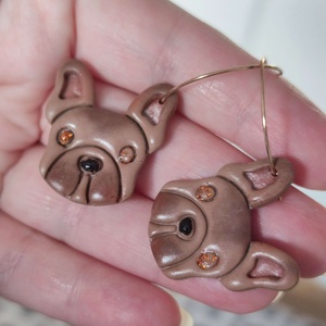 FranciBulldog Szerelem fülbevaló - ékszer - fülbevaló - lógó fülbevaló - Meska.hu