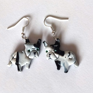 Bulldog Báj fülbevaló - ékszer - fülbevaló - lógó fülbevaló - Meska.hu