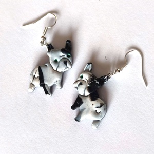 Bulldog Báj fülbevaló - ékszer - fülbevaló - lógó fülbevaló - Meska.hu