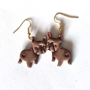 Bulldog Báj fülbevaló - ékszer - fülbevaló - lógó fülbevaló - Meska.hu