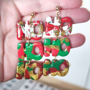 HO-HO-HO Glam fülbevaló - ékszer - fülbevaló - lógó fülbevaló - Meska.hu